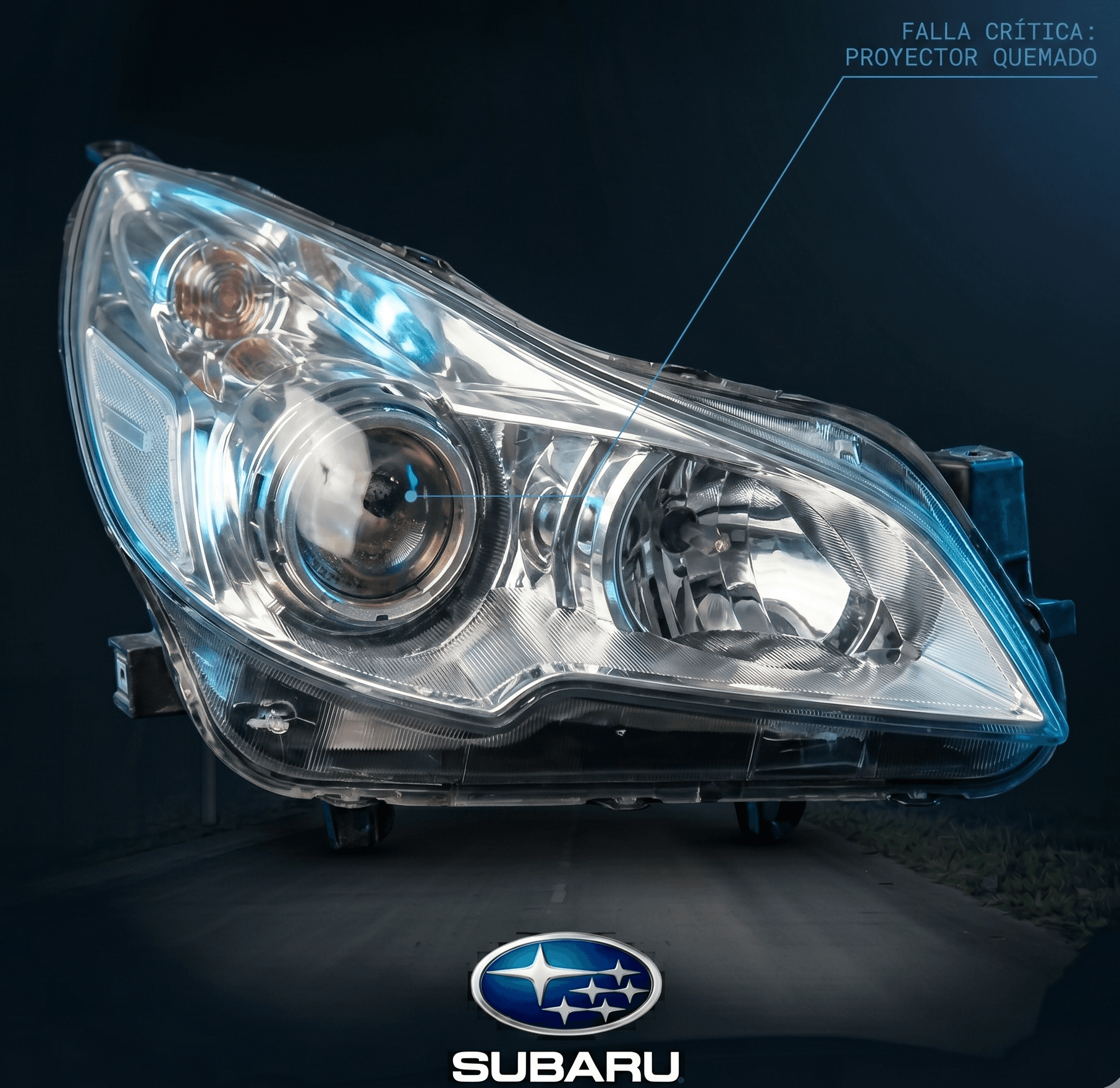 Restauración definitiva de focos y luces bajas para Subaru Outback en Temuco